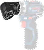Bosch GFA 12-W FlexiClick matkaplar için açılı adaptör.