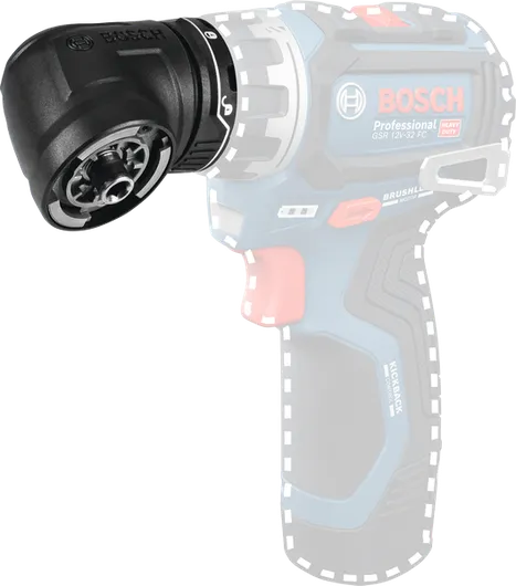 Bosch GFA 12-W FlexiClick matkaplar için açılı adaptör.
