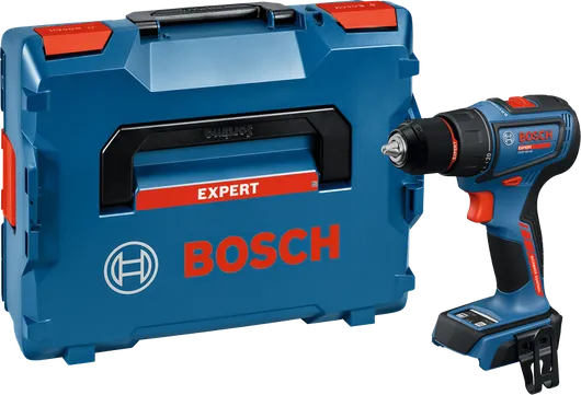 Bosch EXSR18V-90 akülü matkap ve taşıma çantası.