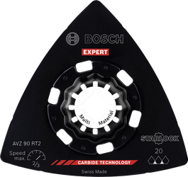 Bosch EXPERT AVZ 90 RT2 karbür zımpara plakası, 90 mm.