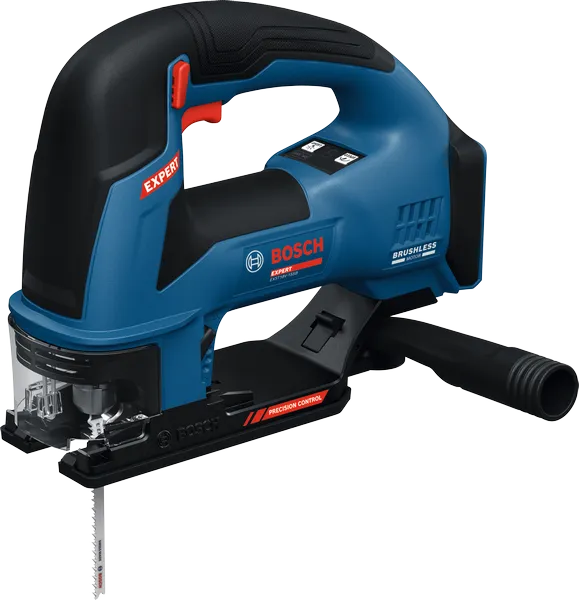 Bosch EXST18V-155B hassas kontrol özellikli dekupaj testeresi.