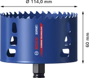 Bosch EXPERT Multi Material 114 mm delik testeresi, karbür dişler.