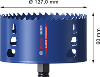 Bosch EXPERT Multi Material 127 mm karbür delik testeresi.