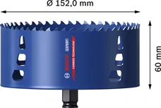Bosch EXPERT Multi Material 152 mm karbür dişli delik testeresi.