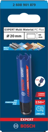 Bosch 20×60 mm Expert Multi Material delik testeresi.