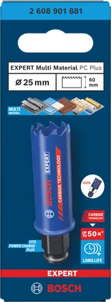 Bosch 25×60 mm Expert Multi Material delik testeresi.