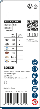 Bosch EXPERT Multi Material 32×60 mm delik testeresi.