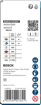 Bosch EXPERT Multi Material 44 x 60 mm delik testeresi ambalajı.