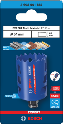 Bosch Expert Multi Material 51mm delik testeresi.