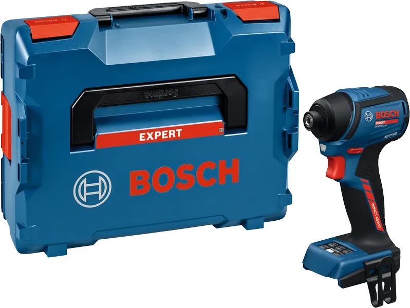 Bosch EXDR18V-230 darbeli tornavida, saklama çantasıyla birlikte.