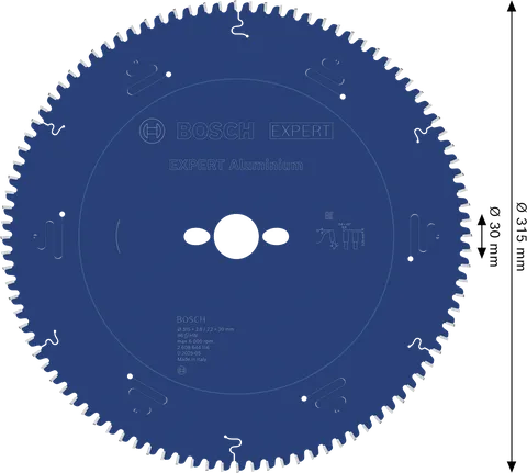 Bosch EXPERT Alüminyum Daire Testere Bıçağı, 315 mm çap.
