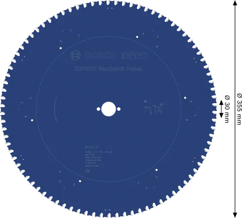 Bosch EXPERT Sandviç Panel Daire Testere Bıçağı 450 mm.