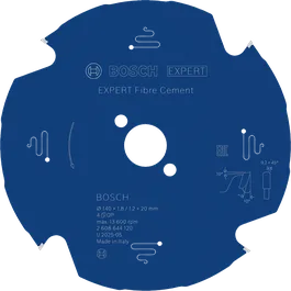 Bosch EXPERT Fiber Çimento Daire Testere Bıçağı, hassas çimento kesimi için.