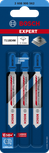 Bosch EXPERT Tough Metal T118EHM dekupaj testere bıçakları (3'lü paket).