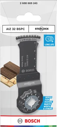 Bosch ahşap kesme bıçağı AIZ 32 BSPC 32×50 mm.