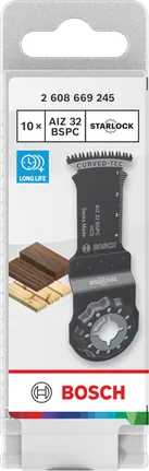Bosch ahşap kesme bıçağı AIZ 32 BSPC 10× 32×50mm.