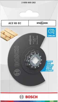 Bosch Starlock 85 mm odun kesme bıçağı.