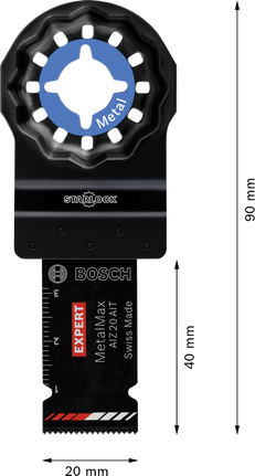 Bosch EXPERT AIZ 20 AIT MetalMax metal kesme bıçağı.