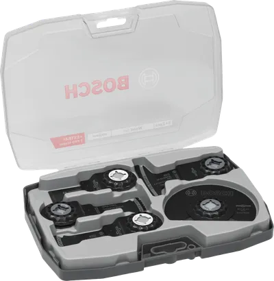 Bosch Ahşap Seti 7 parça saklama kutusunda.