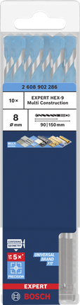 Bosch EXPERT HEX-9 Çok Amaçlı İnşaat Matkap Ucu 8mm.
