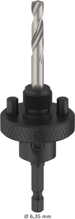 Bosch 32-210 mm delik testeresi için mil ve pilot matkap.