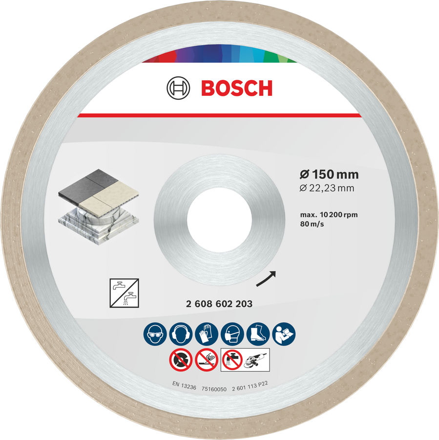 Bosch 150 mm seramik fayans kesme diski.