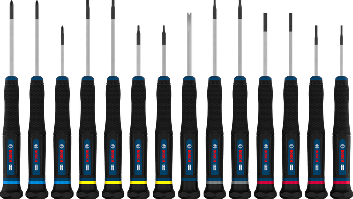 PRO PH/SL/TX/TH/H Precision Tornavida Seti, 14 parça