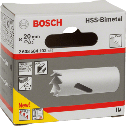 1 9/16" 2608584112 Bosch HSS bi-metal holesaw for standard adapters 40 mm 