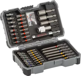 Extra Hard Screwdriver Bit and Nutsetter Set, 43-Piece