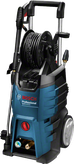 Bosch GHP 5-75 X high-pressure washer with hose reel.