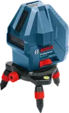 Bosch GLL 3-15 X laser leveling tool with tripod base.