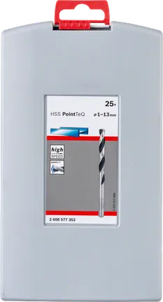 Bosch HSS PointTeQ drill bit set 1–13mm.