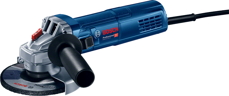 Bosch GWS 9-115 S angle grinder with 115mm disc.