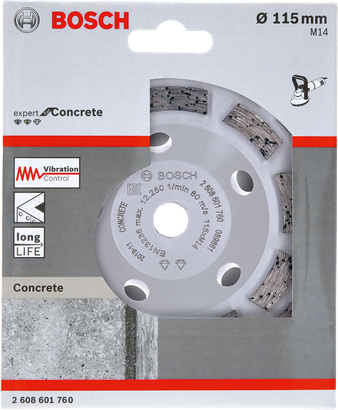 Bosch diamond grinding head 115mm concrete.