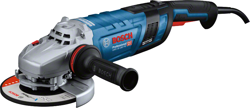 Bosch GWS 30-180 PB angle grinder with 180mm disc.
