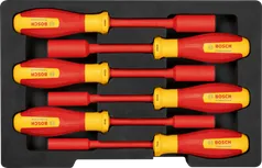 Bosch VDE socket wrench set 6 pcs for electrical work.