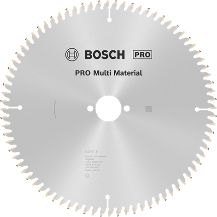 Bosch PRO Multi Material Circular Saw Blade, 250 mm.