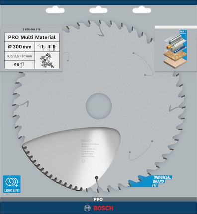 Bosch PRO Multi Material circular saw blade 300 mm.