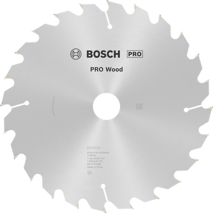 Bosch PRO Wood circular saw blade, 235mm T24 ATB.