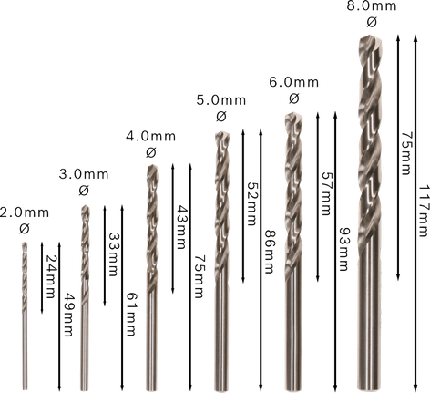 Bosch PRO Metal HSS-G Twist Drill Bit Set 6 pcs.
