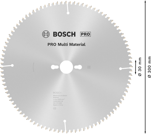 Bosch PRO Multi Material circular saw blade, 300 mm.