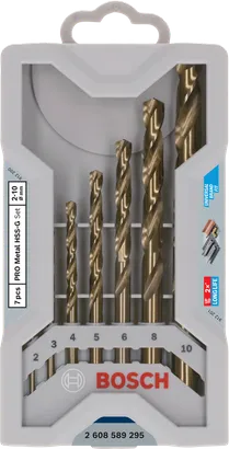 Bosch PRO Metal HSS-G twist drill bit set 7 pcs.