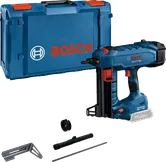 Bosch cordless nailer GNB 18V-40 with case and accessories.