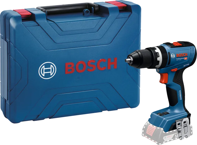 Bosch GSB 18V-65 drill with carry case.