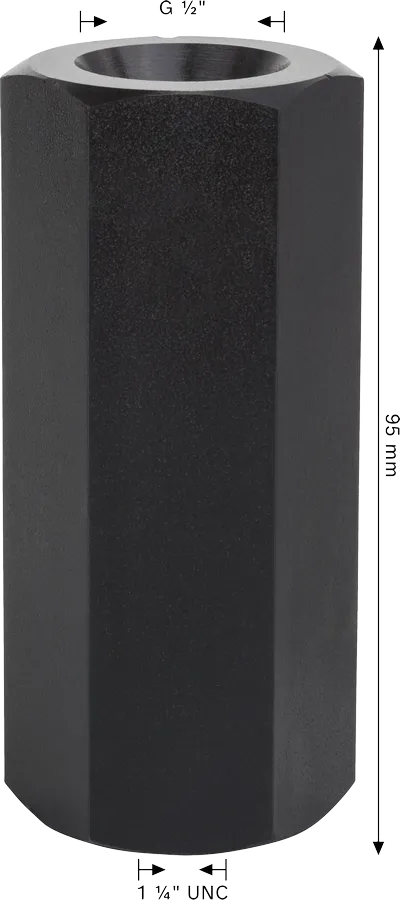 Bosch adapter 1 1/4" UNC to G 1/2" for diamond core.