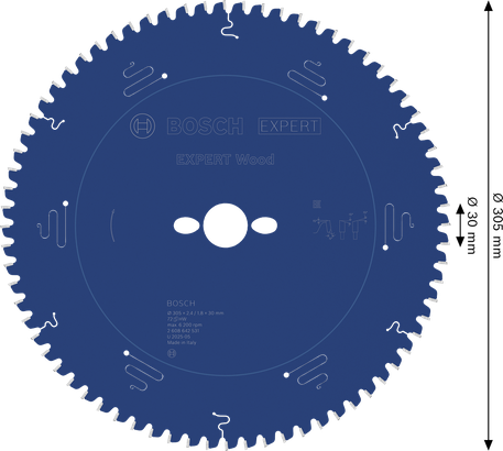 Bosch EXPERT Wood Circular Saw Blade 305mm for precise wood cutting.