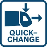 Quick-change cutter knife.