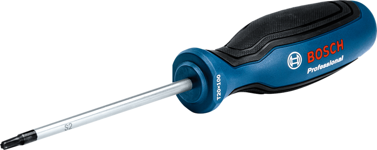 Bosch TX20x100 screwdriver with S2 steel shaft.