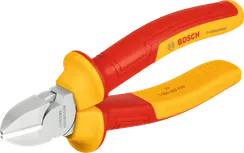 Bosch VDE Diagonal Side Cutters 160 mm with insulated handles.