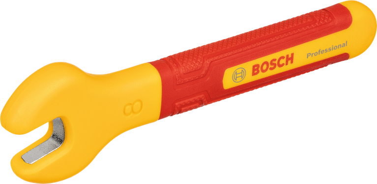 Bosch VDE spanner 8 mm with insulated handle.